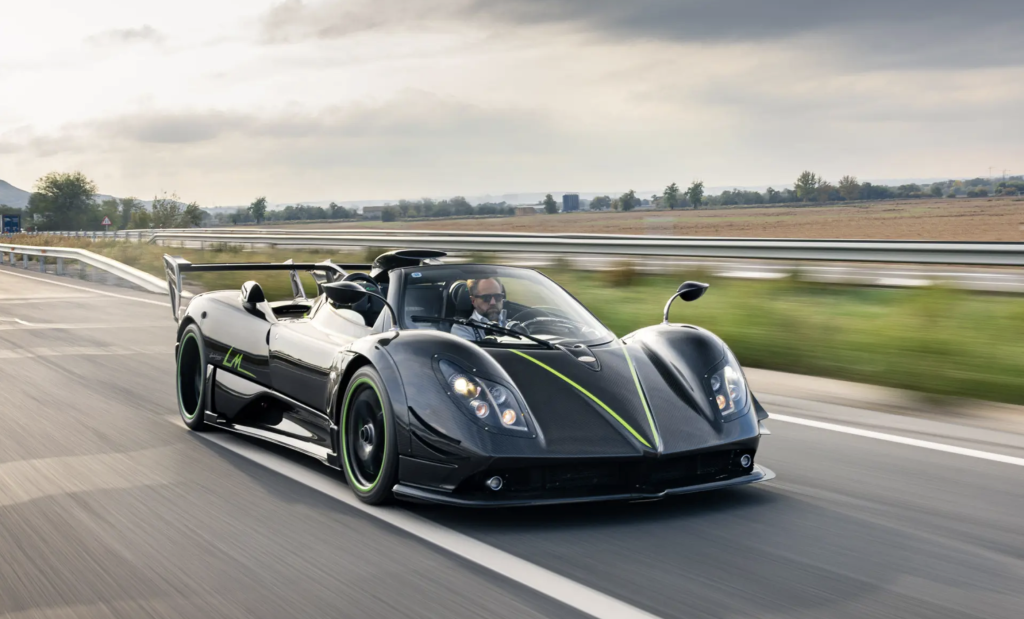 Pagani hypercar front three quarter